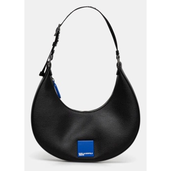 τσάντα karl lagerfeld jeans χρώμα μαύρο, a3w30203 κύριο