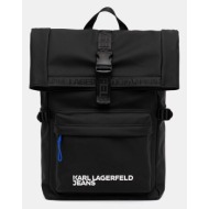 σακίδιο πλάτης karl lagerfeld jeans χρώμα: μαύρο, a3m30246 : 100% πολυουρεθάνη