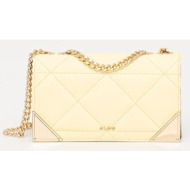 τσάντα aldo albulasee χρώμα: κίτρινο, 14002055 δερμάτινη απομίμηση