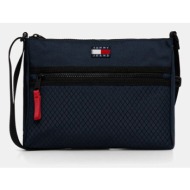 σακίδιο tommy jeans χρώμα: ναυτικό μπλε, am0am13398 100% ανακυκλωμένος πολυεστέρας