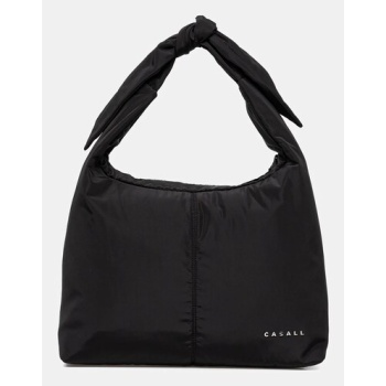 τσάντα casall χρώμα μαύρο, 25085 κύριο υλικό 100%