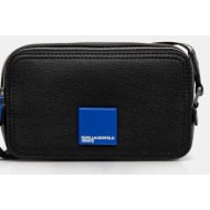 τσάντα karl lagerfeld jeans χρώμα: μαύρο, a3w30202 κύριο υλικό: 100% πολυουρεθάνη
φόδρα: 100% πολυεσ