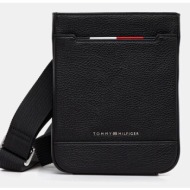 σακίδιο tommy hilfiger χρώμα: μαύρο, am0am13487 : 100% πολυουρεθάνη