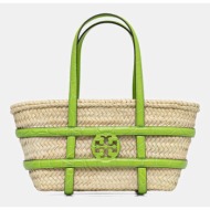 τσάντα από ραφιά tory burch ella straw χρώμα: μπεζ, 169396-300 κύριο υλικό: 100% rafia
πρόσθετο υλικ