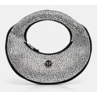 δερμάτινη τσάντα philipp plein χρώμα: ασημί, paea wba2096 ple009n κύριο υλικό: 100% φυσικό δέρμα
πρό