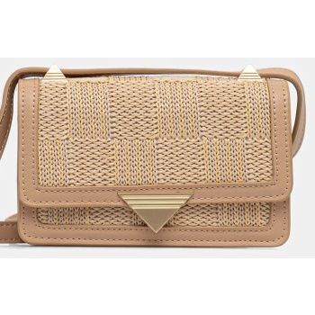 τσάντα aldo zenithpursemini χρώμα μπεζ, 13989722 κύριο