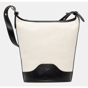 τσάντα iro χρώμα μαύρο, wm144zyket κύριο υλικό 60% δέρμα