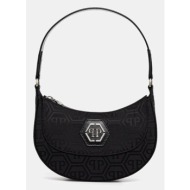 τσάντα philipp plein χρώμα: μαύρο, paea wba2104 pte021n κύριο υλικό: 100% πολυαμίδιο