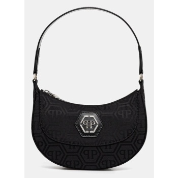 τσάντα philipp plein χρώμα μαύρο, paea wba2104 pte021n