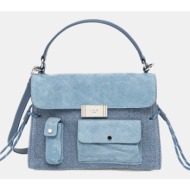 τσάντα iro χρώμα: μπλε, wm159ironomadl κύριο υλικό: 40% βαμβάκι, 37% ανακυκλωμένο βαμβάκι, 23% λινό
