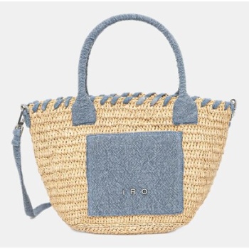 τσάντα από ραφιά iro χρώμα μπλε, wm44narcyt κύριο υλικό
