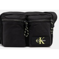 σακίδιο calvin klein χρώμα: μαύρο, lv04g3178g 100% πολυεστέρας
