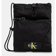 σακίδιο calvin klein χρώμα: μαύρο, lv04g1079g 100% ανακυκλωμένος πολυεστέρας