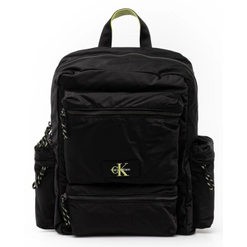 σακίδιο πλάτης calvin klein χρώμα μαύρο, lv04g3122g 100%