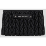 πορτοφόλι karl lagerfeld χρώμα: μαύρο, a3w32037 πολυουρεθάνη