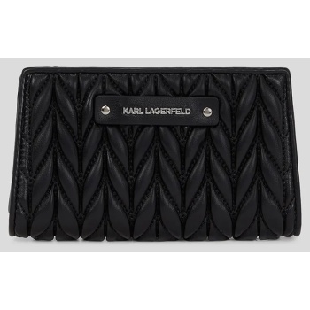 πορτοφόλι karl lagerfeld χρώμα μαύρο, a3w32037 πολυουρεθάνη