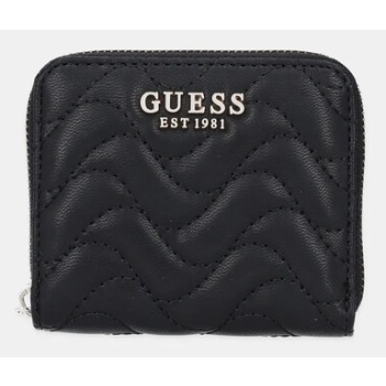 πορτοφόλι guess melisandra χρώμα μαύρο, swqg96 53137 κύριο