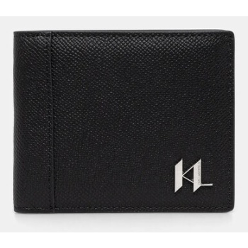 δερμάτινο πορτοφόλι karl lagerfeld k/monogram ανδρικό