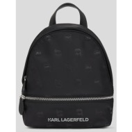 σακίδιο πλάτης karl lagerfeld χρώμα: μαύρο, a3w30122 85% πολυαμίδιο, 15% πολυουρεθάνη