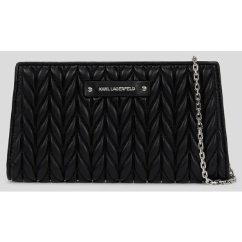 πορτοφόλι karl lagerfeld χρώμα μαύρο, a3w32038 δερμάτινη