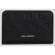 πορτοφόλι karl lagerfeld χρώμα: μαύρο, a3w32005 πολυουρεθάνη