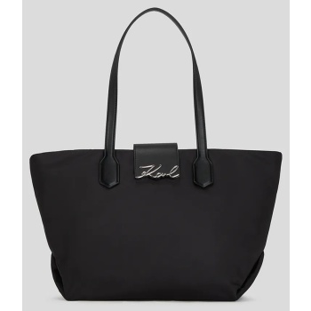 τσάντα karl lagerfeld χρώμα μαύρο, a3w30029 100%