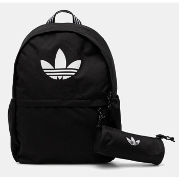 σακίδιο πλάτης adidas originals χρώμα μαύρο, jw0315 100%