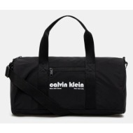 τσάντα calvin klein χρώμα: μαύρο, lv04g3163g 100% πολυεστέρας