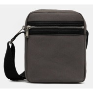 σακίδιο calvin klein χρώμα: γκρι, lv04d3175g υφαντικό υλικό