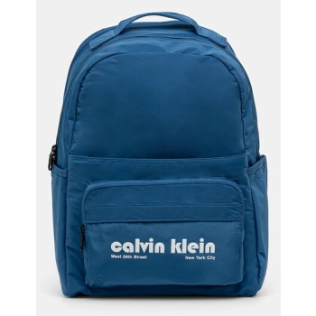 σακίδιο πλάτης calvin klein χρώμα μπλε, lv04g3162g