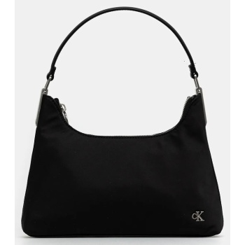 τσάντα calvin klein χρώμα μαύρο, lv04k3219g 100%