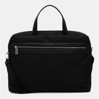 τσάντα φορητού υπολογιστή calvin klein χρώμα μαύρο