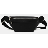 τσάντα φάκελος calvin klein χρώμα: μαύρο, lv04d3002g 100% πολυουρεθάνη