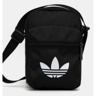 σακίδιο adidas originals adicolor χρώμα: μαύρο, jx0227 100% πολυεστέρας