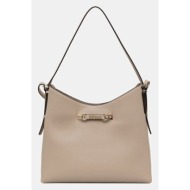 τσάντα guess lefia χρώμα: μπεζ, hwbg96 44020 κύριο υλικό: 100% pu - πολυουρεθάνη
φόδρα: 100% πολυεστ