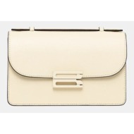 δερμάτινη τσάντα victoria beckham χρώμα: μπεζ, b325aac006641a 100% φυσικό δέρμα