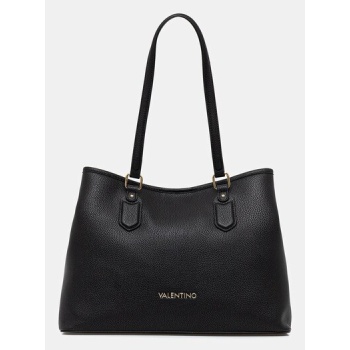 τσάντα valentino bags χρώμα μαύρο, vbs7lx01 κύριο υλικό