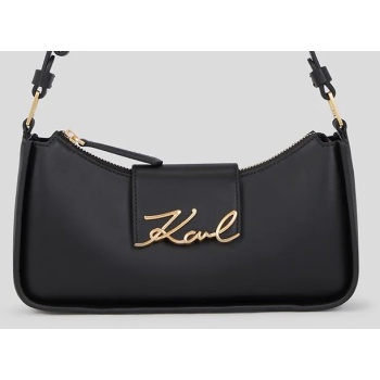 τσάντα karl lagerfeld χρώμα μαύρο, a3w30290 100%