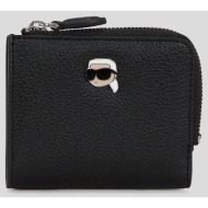 πορτοφόλι karl lagerfeld χρώμα: μαύρο, a3w32089 100% πολυουρεθάνη