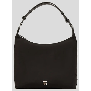 τσάντα karl lagerfeld χρώμα μαύρο, a3w30123 100% πολυαμίδιο