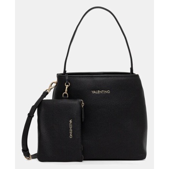 τσάντα valentino bags χρώμα μαύρο, vbs7lx03 κύριο υλικό
