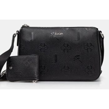 τσάντα joop! decoro stampa jasmina χρώμα μαύρο, 4140007406