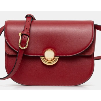 δερμάτινη τσάντα furla χρώμα μπορντό, wb01355.bx0428.4021s