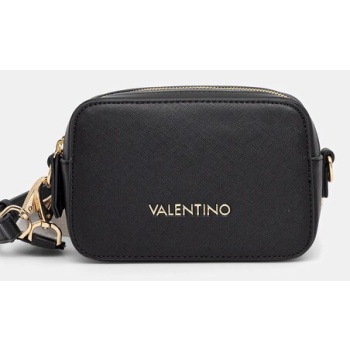 τσάντα valentino bags χρώμα μαύρο, vbs7b306 ζώνη 100%