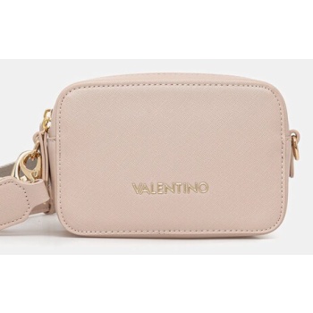 τσάντα valentino bags χρώμα μπεζ, vbs7b306 ζώνη 100%