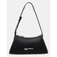 τσάντα karl lagerfeld jeans χρώμα: μαύρο, a3w30011 κύριο υλικό: 100% πολυουρεθάνη
φόδρα: 100% ανακυκ