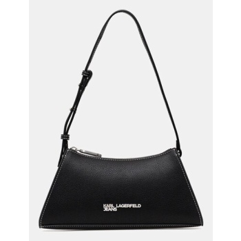 τσάντα karl lagerfeld jeans χρώμα μαύρο, a3w30011 κύριο