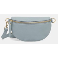 δερμάτινη τσάντα φάκελος answear lab χρώμα: καφέ 100% δέρμα