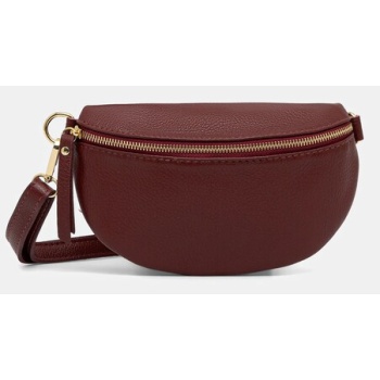 δερμάτινη τσάντα φάκελος answear.lab χρώμα μπορντό 100%