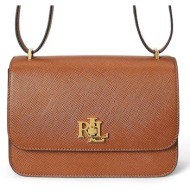 δερμάτινη τσάντα lauren ralph lauren χρώμα: καφέ, 431974272 κύριο υλικό: φυσικό δέρμα
φόδρα: πολυεστ